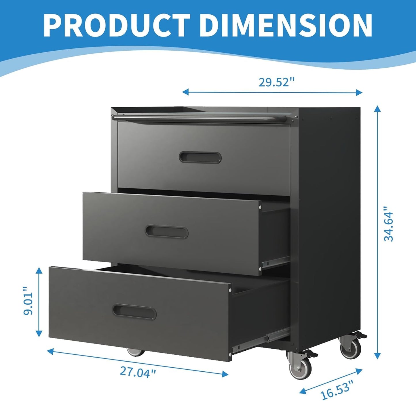 Metal Tool Cabinet,Garage Storage Cabinet System,Wall Cabinet & Locking Rolling Tool Cabinet with Doors and Adjustable Shelves,Steel Tool Cabinets for Home,Office (2 Pcs-StyleE, Black)