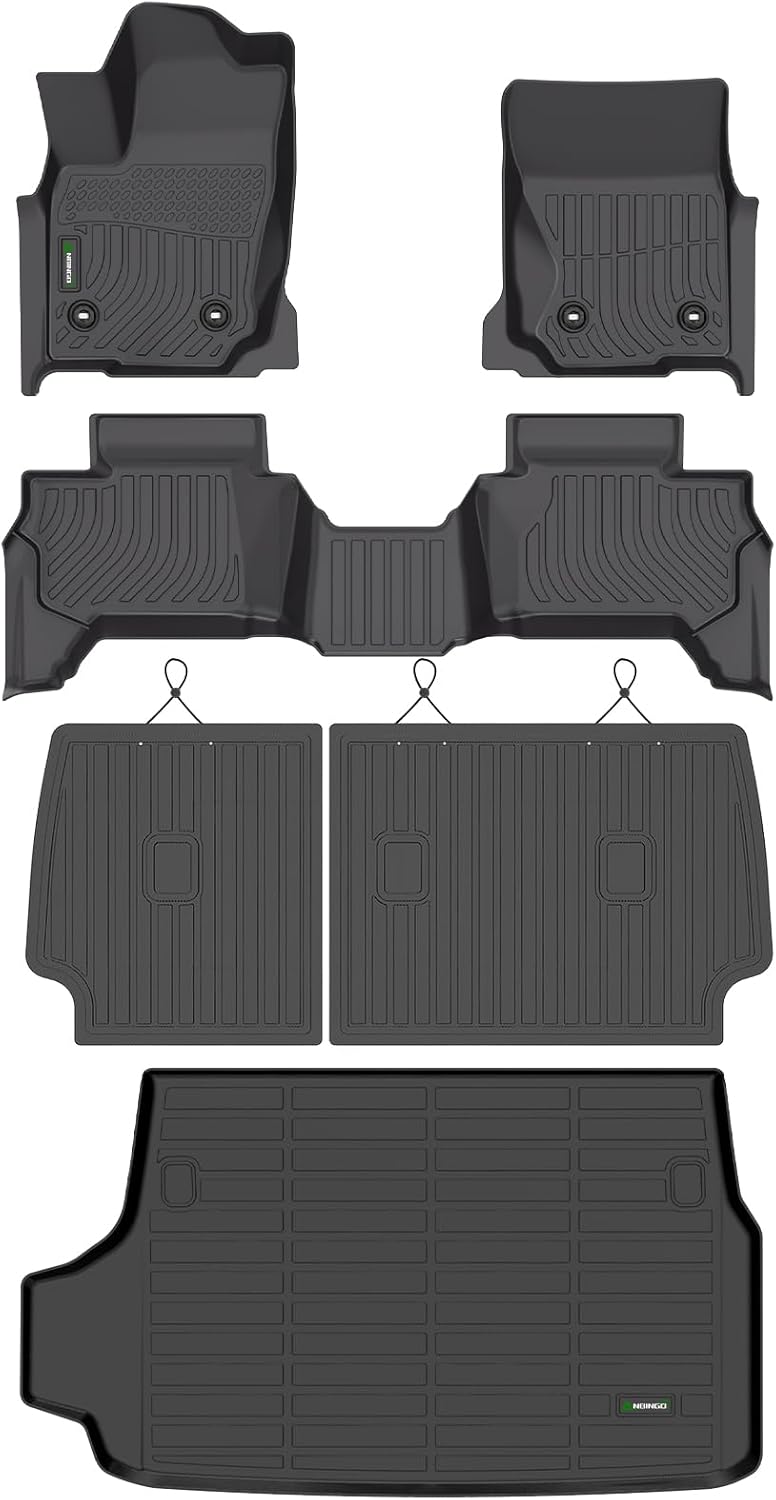 ANBINGO®Floor Mats Fit for Toyota 4Runner(5 Seats) 2025 & Cargo Liner & SeatBack All Weather Mats for Toyota 4Runner TPE Car Mat Rugs for 2025 4Runner Rubber Trunk Carpet for 2025 4Runner Accessories
