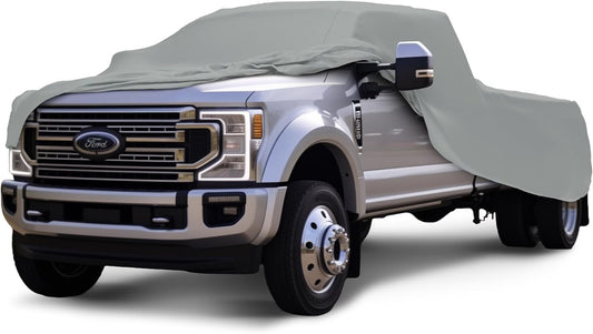 Car Covers Weatherproof Max Truck Cover & Warranty Compatible with Ford 2003-2019 F-250 Crew Cab, 8– Outdoor Cover, Prevents Theft with Cable Lock