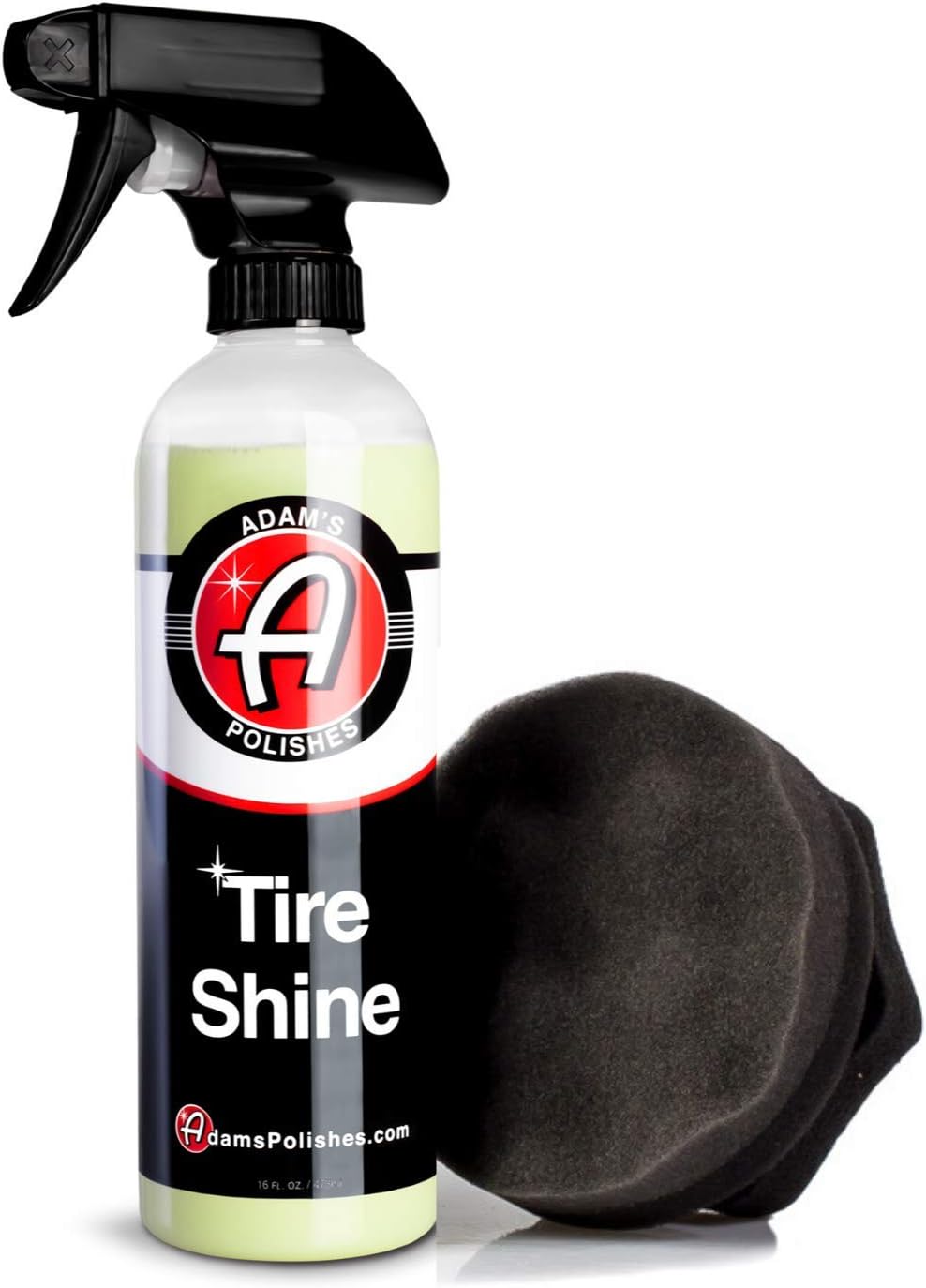 Adam's Polishes Tire Shine Combo - Spray Tire Dressing W/ SiO2 For Non Greasy Car Detailing | Use W/Tire Applicator After Tire Cleaner & Wheel Cleaner | Gives A Ceramic Coating Car Wax