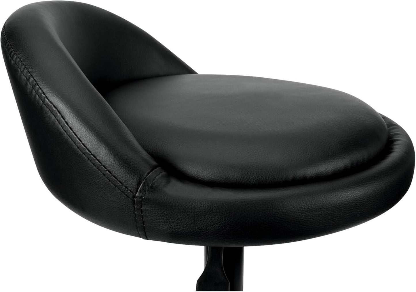 Performance Tool W85011 Pneumatic Swivel Bar Stool with Back Support, 360-Degree Swivel, Heavy Duty Steel Frame, Black