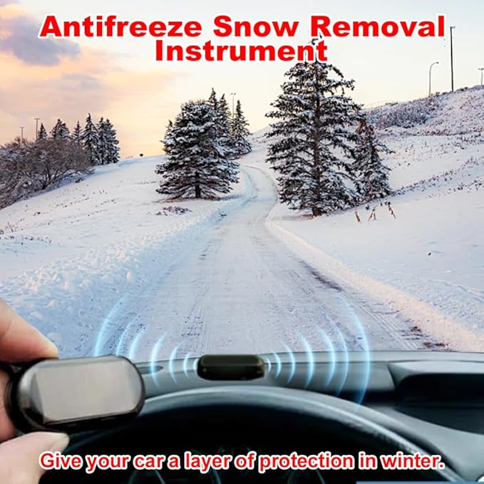 Anti-Freeze Electromagnetic Car Snow Removal Device, Upgraded Electromagnetic Car Defroster, Rechargeable Car Interference Antifreeze (1 pcs)