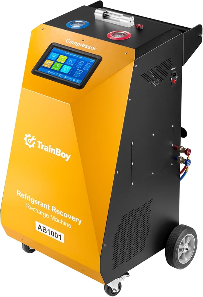 Fully Automatic Refrigerant Recovery Machine for R134A/R1234YF, Cylinder AC Recovery Machine for Automotive HVAC Recovery and Recharge Refrigerant