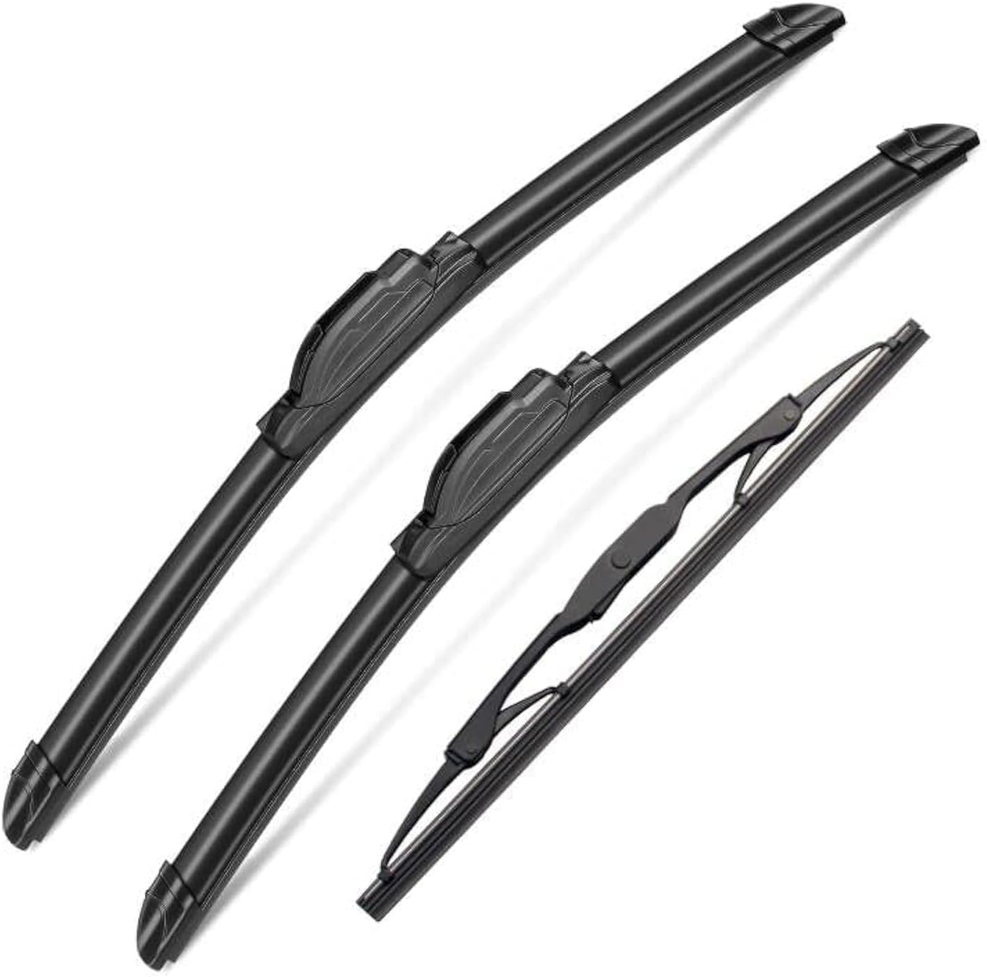 3Pcs Windshield Wipers for Dodge Grand Caravan 1996-2007,Chrysler Town & Country 1996-2007, Windshield Wiper Blades Original Equipment Replacement Front and Rear- 28"/28"/16" (Pack of 3) J- HOOK