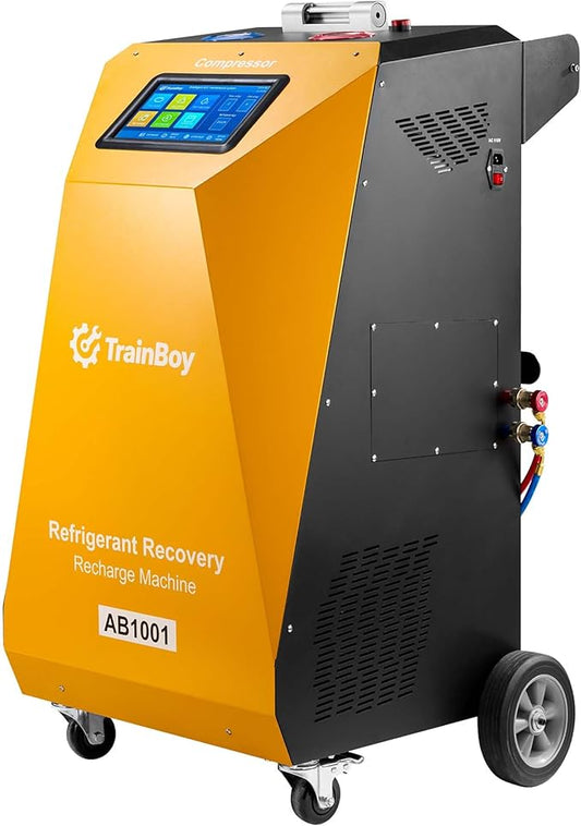 Fully Automatic Refrigerant Recovery Machine for R134A/R1234YF, Cylinder AC Recovery Machine for Automotive HVAC Recovery and Recharge Refrigerant