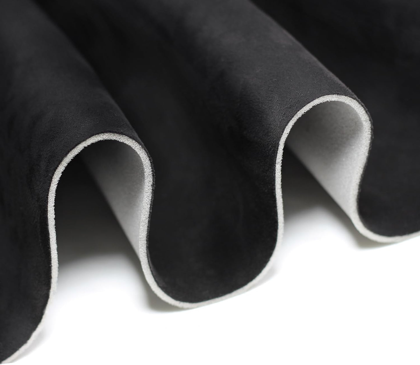 Suede Headliner Fabric with Foam Backing - black suede headliner wrap Interior Material for Car/Truck/SUV/RV Roof, Home Repair/DIY Headliner Material Automotive Headliner Fabric (Black, 54"×60“)