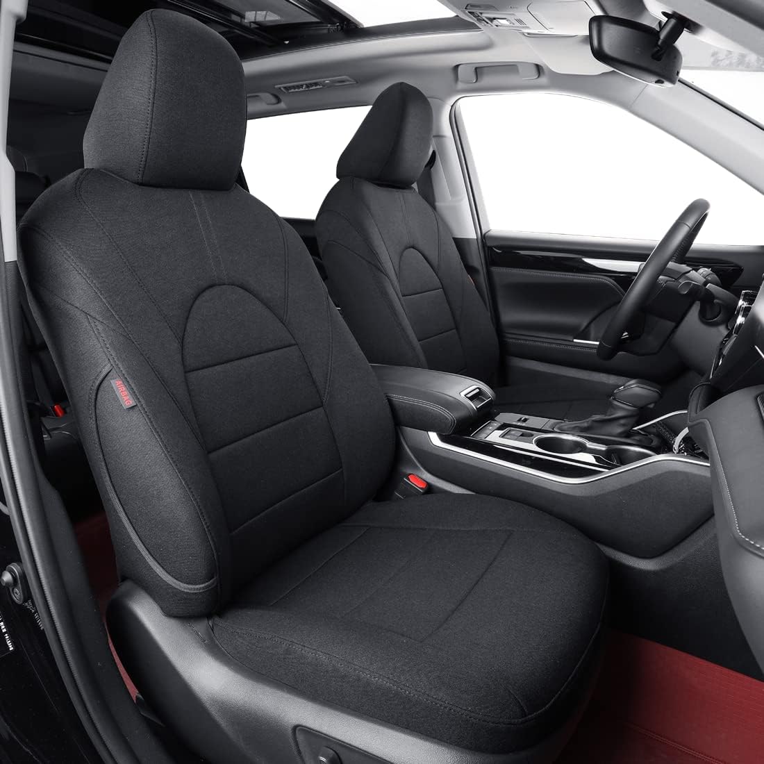 coverdream Custom Seat Covers Compatible with Select Toyota Camry LE SE 2018 2019 2020 2021 2022 2023 Models (Black,Full Set)