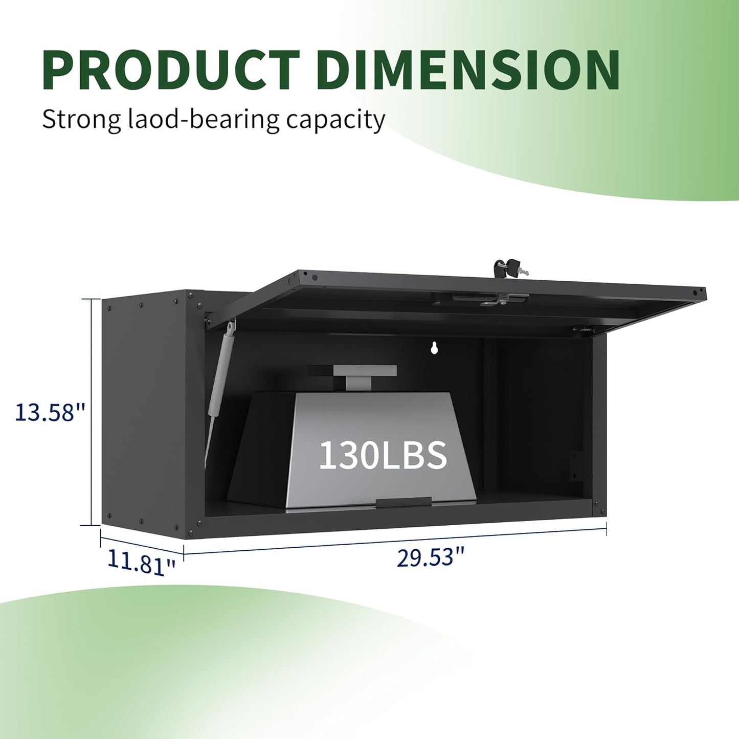 Metal Tool Cabinet,Garage Storage Cabinet System,Wall Cabinet & Locking Rolling Tool Cabinet with Doors and Adjustable Shelves,Steel Tool Cabinets for Home,Office (2 Pcs-StyleAA, Black)