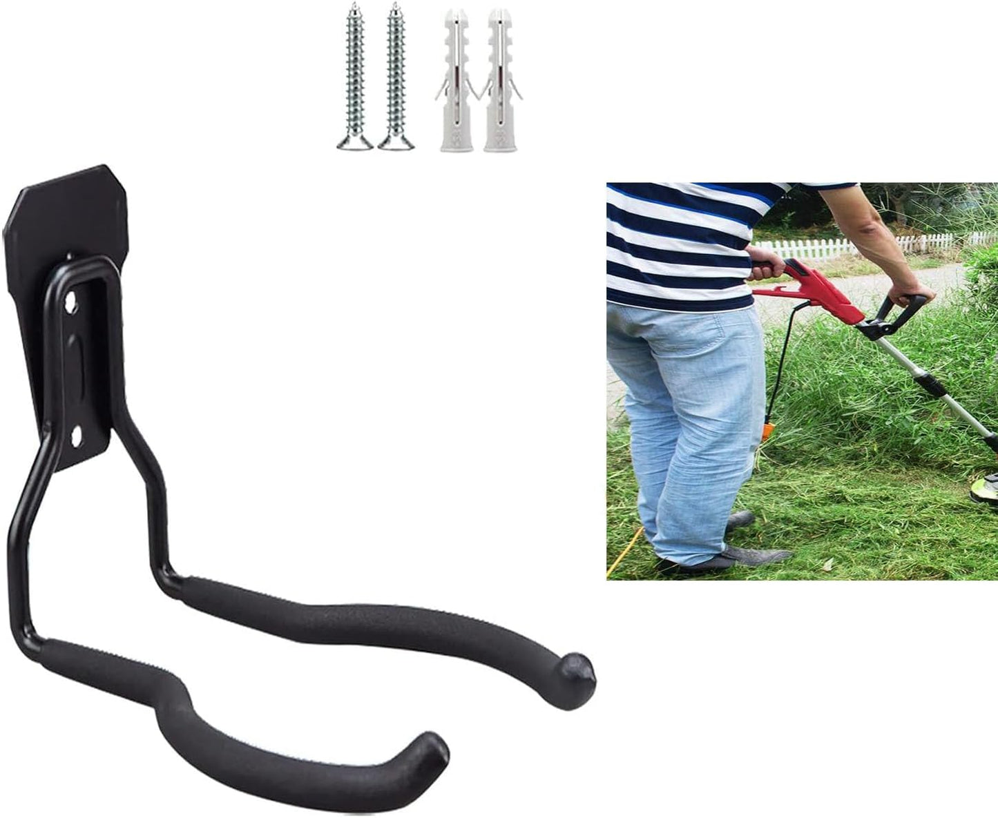 Power Tool Hanger - Trimmer & Weed Wacker Hangers for Garage Wall - Perfect for Tool Organizers & Storage