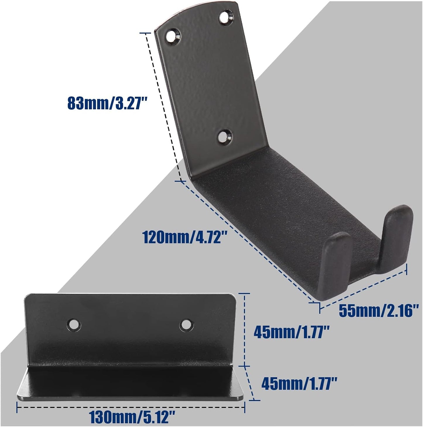 Bike Wall Mount, Pedal Mount Bike Rack for Garage, Bike Storage Hanger Bicycle, Heavy Duty Bike Hooks with Rubber Pad for Wall, Max 150LB, 3 Set