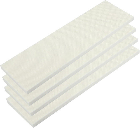 400x120x15mm 4pcs Car Garage Wall Guard Door Bumper Protector Anti Collision Water Resistance White Item Replacement