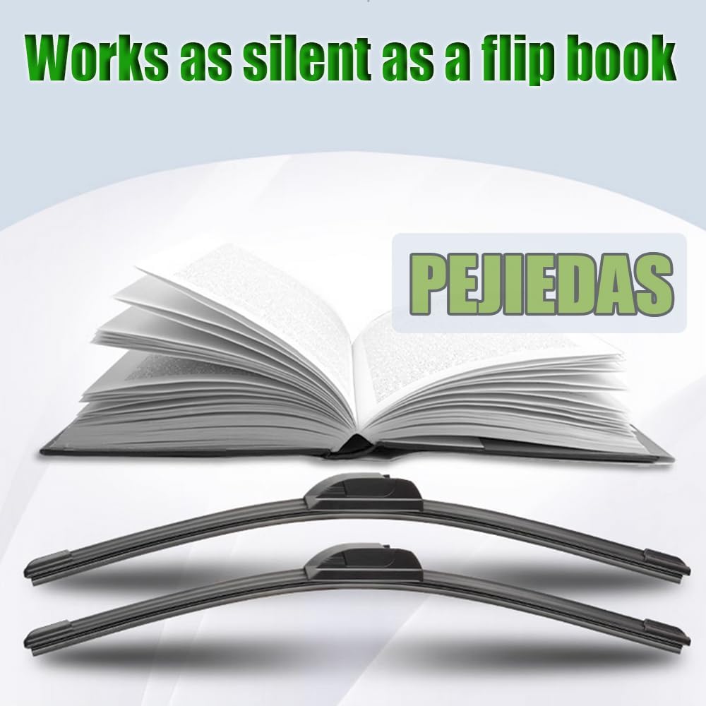 3 Wiper Blades, Front Wiper + Rear Wiper Blades for Honda HRV 2016-2020 (26 inch + 18 inch + 10 inch Wipers) OE Original Style