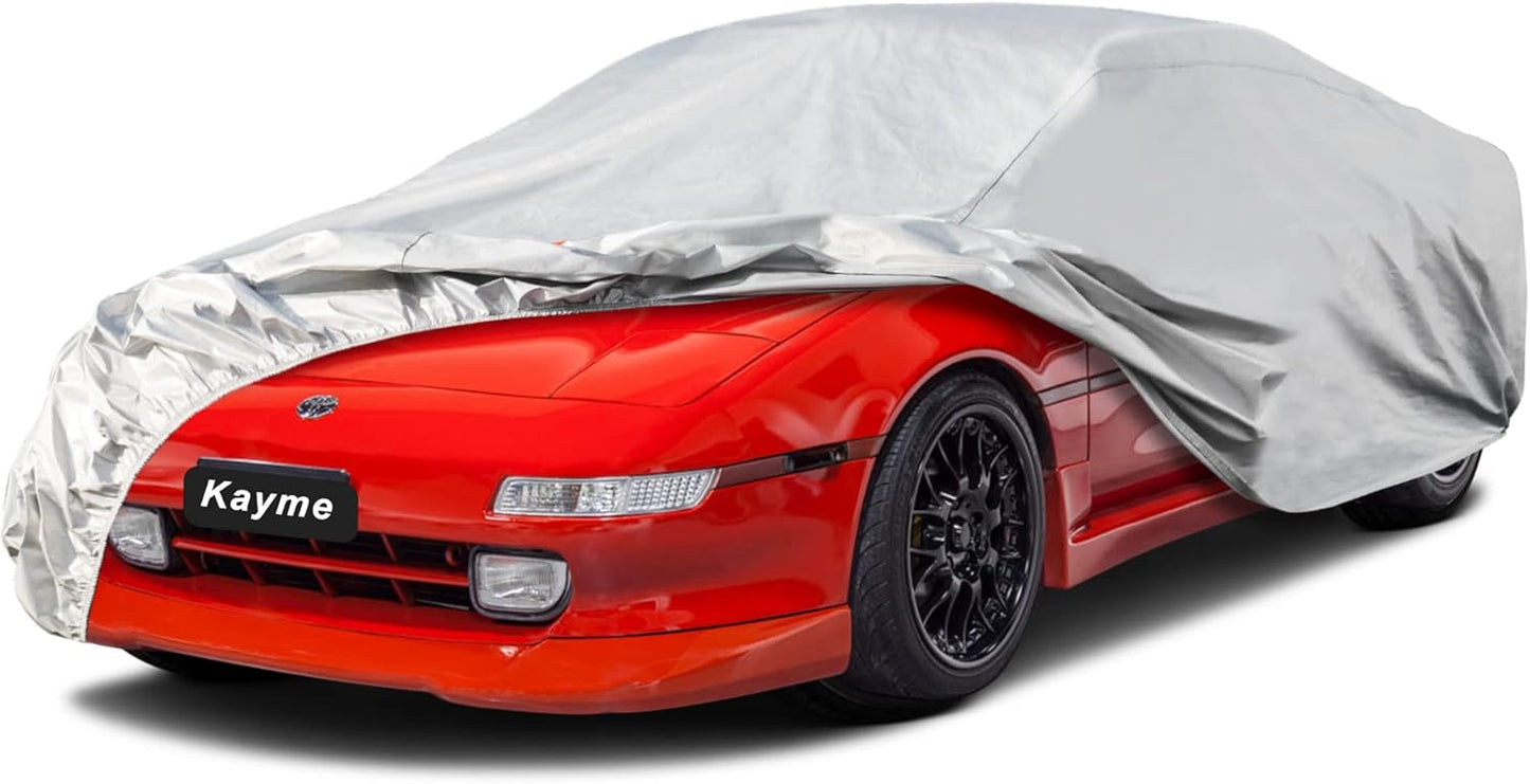 Kayme 6 Layers Coupe Car Cover Custom Fit Toyota MR2 (1984-2007) Waterproof All Weather for Automobiles, Full Exterior Covers Sun Rain Protection UV Protection （Deliver About 3-10 Days）
