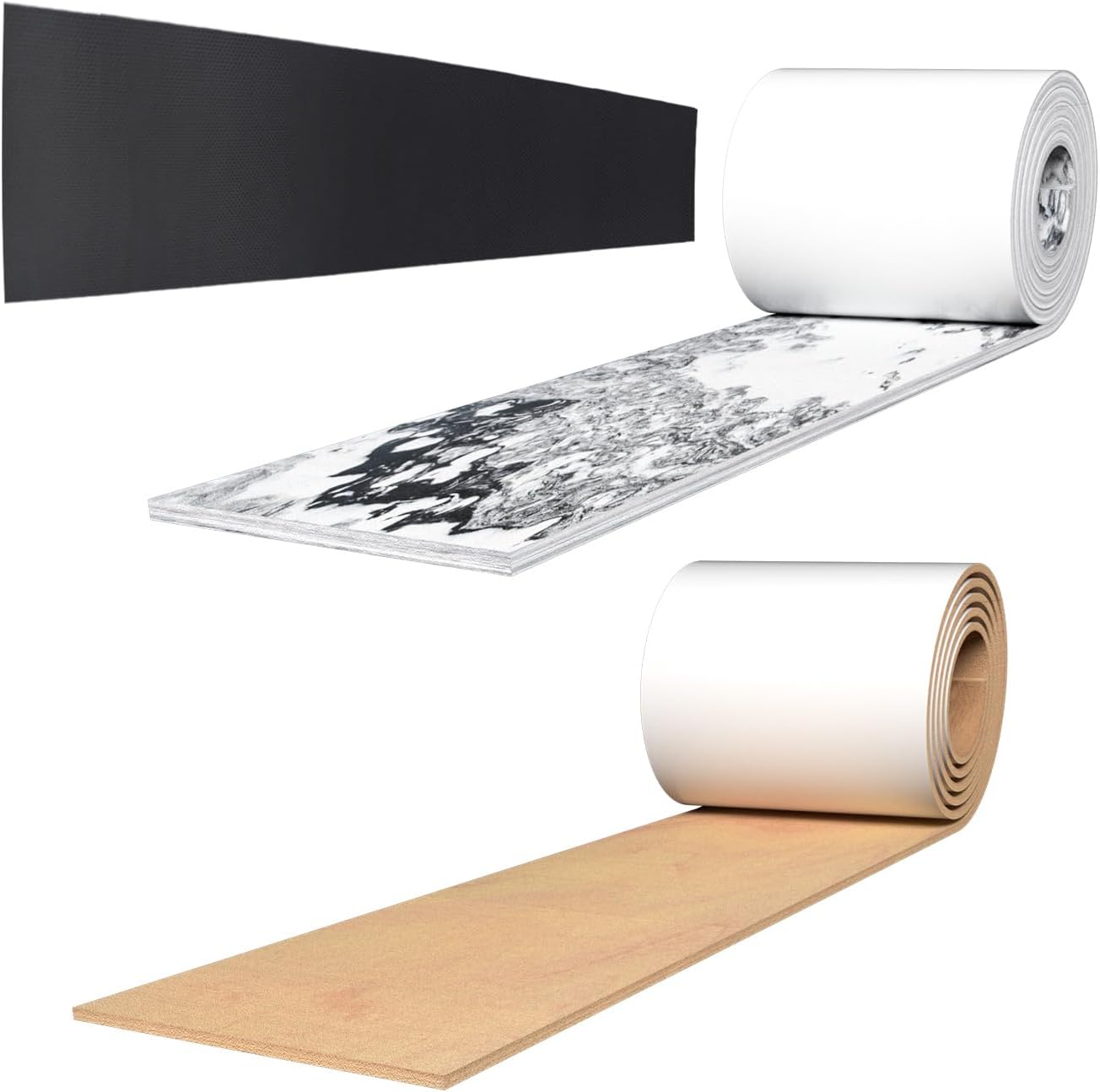 GWP01 Garage Wall Protector Car Door Protectors Bundle (Black & Marble Grain & Wood Grain 6-Pack)