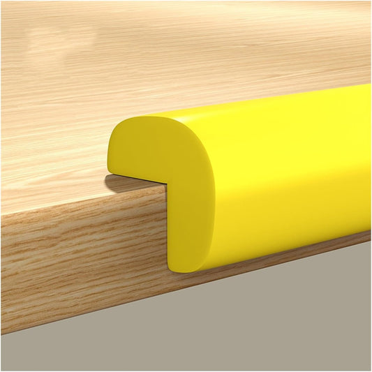 XPLKQXE Sharp Edge Safety Corner Edge Foam Padding, Edge Guards Bumpers Adhesive, Edge Corner Protector Guards for Table Edges & Sharp Corners(Yellow,3pcs)