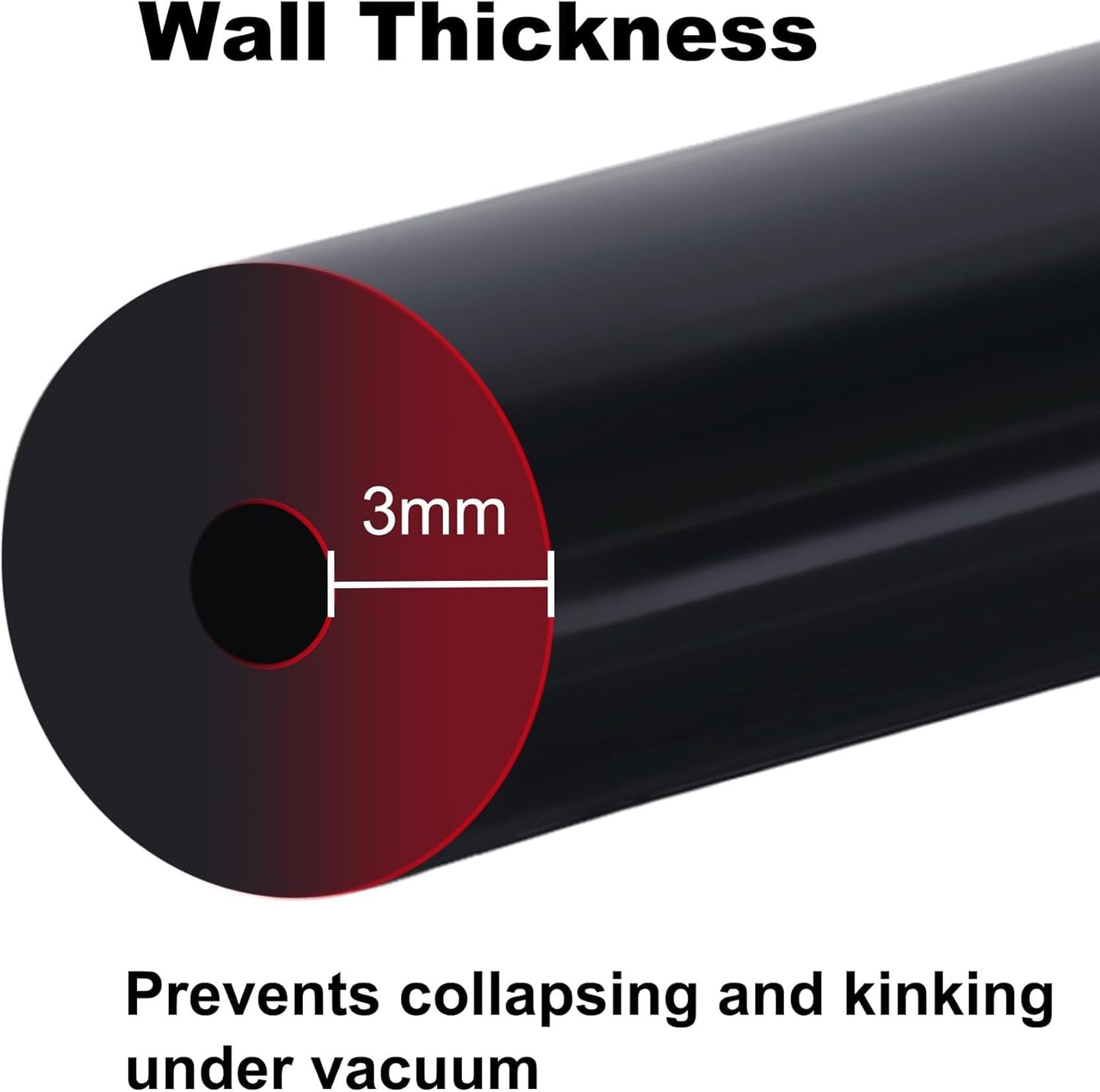 EVIL ENERGY 5/32 1/4 5/16 1/2 Silicone Vacuum Tubing Hose Line Kit 5FT 130PSI Max Pressure (4mm 6mm 8mm 12.7mm)