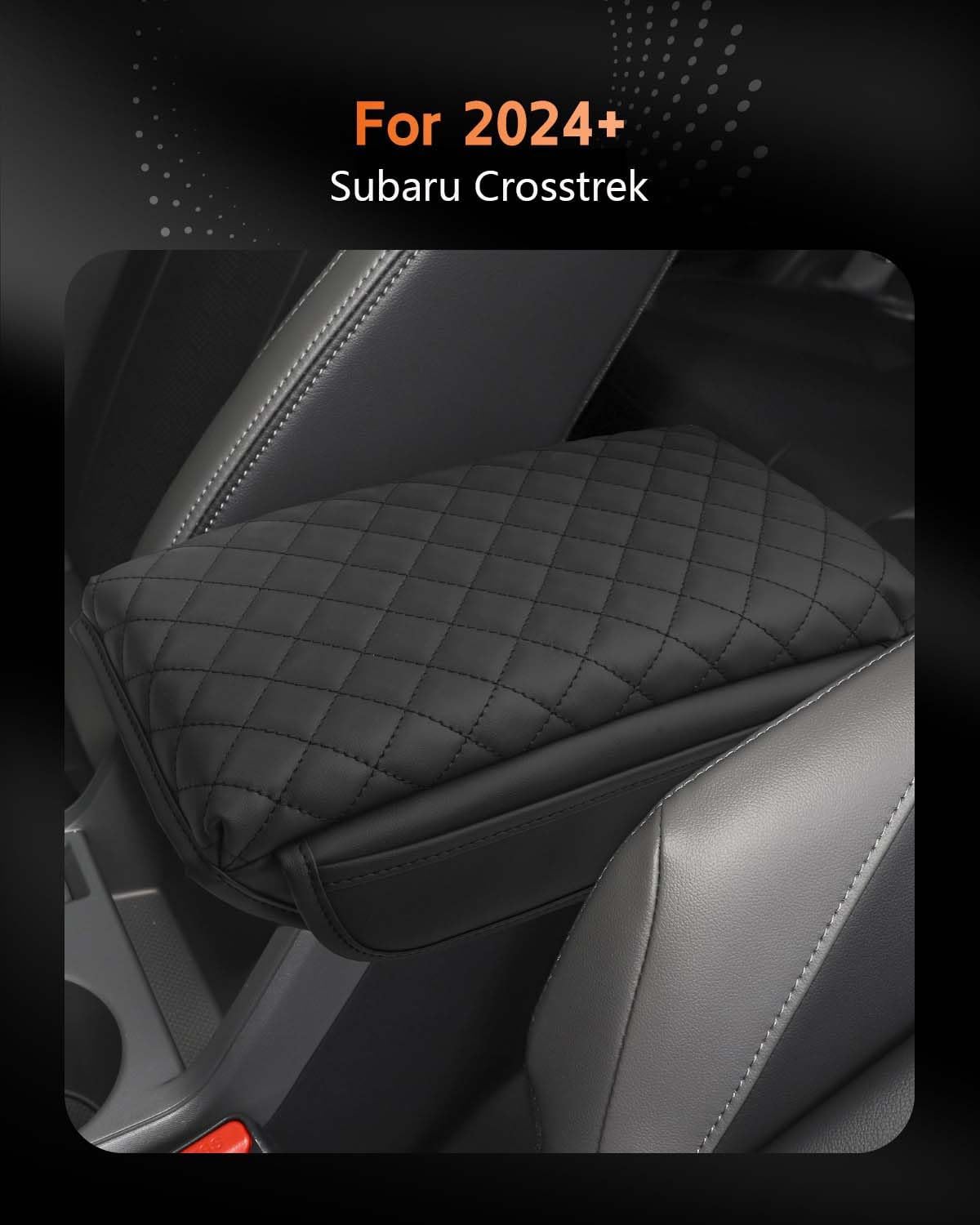 CDEFG for Subaru Crosstrek 2024-2025 Center Console Cover Armrest Box Cover for Crosstrek (Premium, Sport, Limited, Wilderness) 2024 2025 Accessories Console Arm Rest Protector Thickened