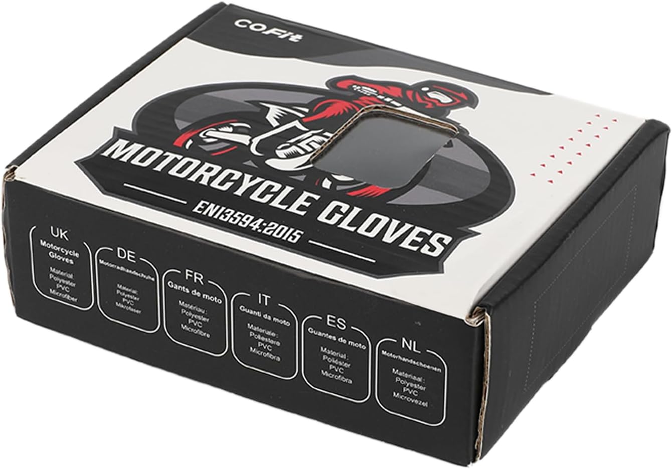 COFIT Motorcycle Gloves Breathable, Touchscreen Motorbike Gloves Anti-Slip with Good Grip Hard Knuckles Protection for Men Women Motocross, BMX ATV MTB Cycling, Road Racing - Red XL