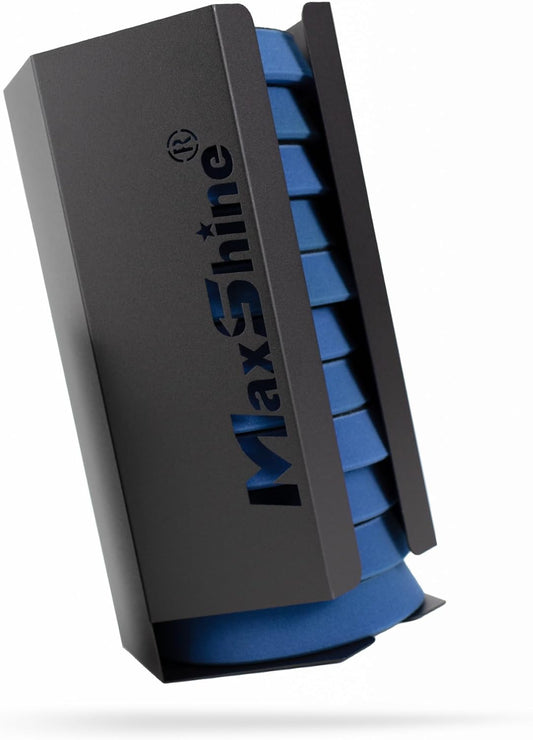 Maxshine Universal 5” Foam Pads Holder - Wall-Mounted Organizer for 12+ Polish Pads, Space-Saving Storage for Garage & Mobile Detailing, Durable & Anti-Corrosive, Professional Car Care Solution