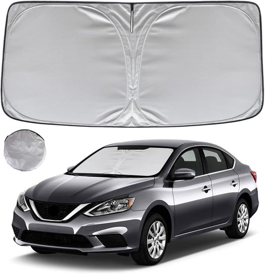 KAYZT Windshield Sun Shade for 2014-2019 Nissan Sentra Foldable Sunshade Front Window Custom Fit Car Accessories