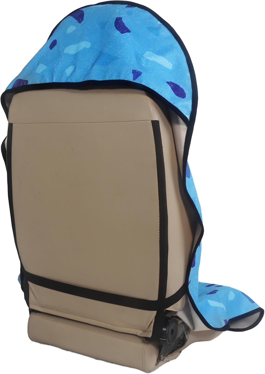 Car Seat Cover Protector Front Seats,for Gym Workout,Running,Swimming,Beach and Hiking,Waterproof Sweat Towel Bucket Seat Covers for Cars SUV Trucks (Blue Marbling, 2Pcs)