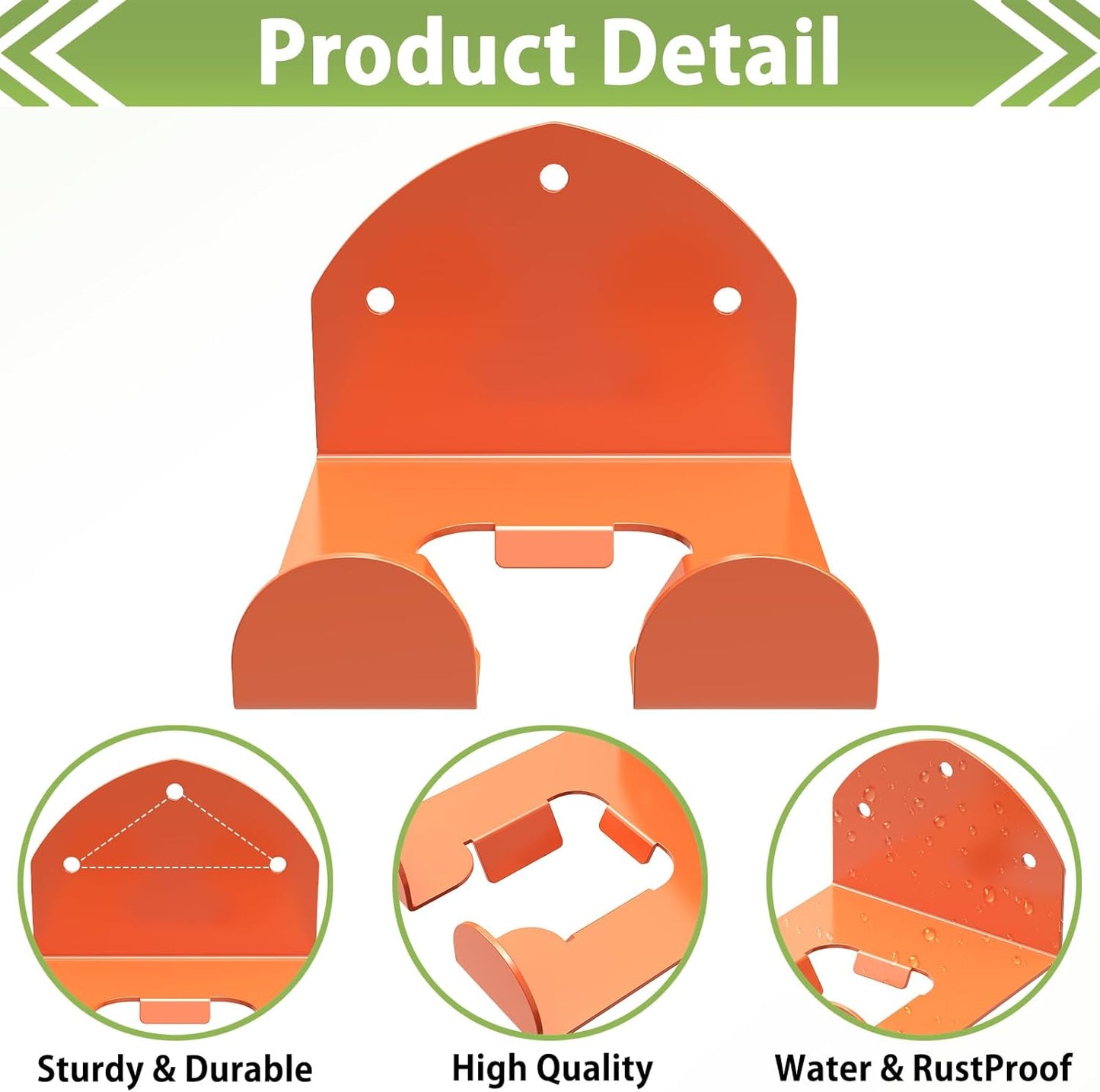 Trimmer Rack Wall Mount Heavy Duty Weedeater Hanger for Garage Wall Bracket Garage Organizer Weed Eater Hanger for Grass Trimmer, Garden Tools 3 Pack