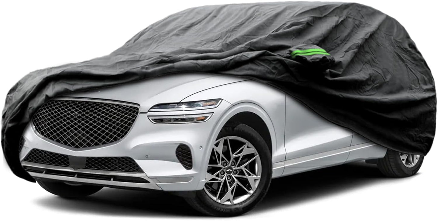 Proadsy 2025 Upgrade Car Cover Custom Fit for 2022-2025 Genesis GV70, Waterproof All Weather for Automobiles, Full Exterior Cover Rain Snow Sun Protector Indoor Outdoor Car Cover