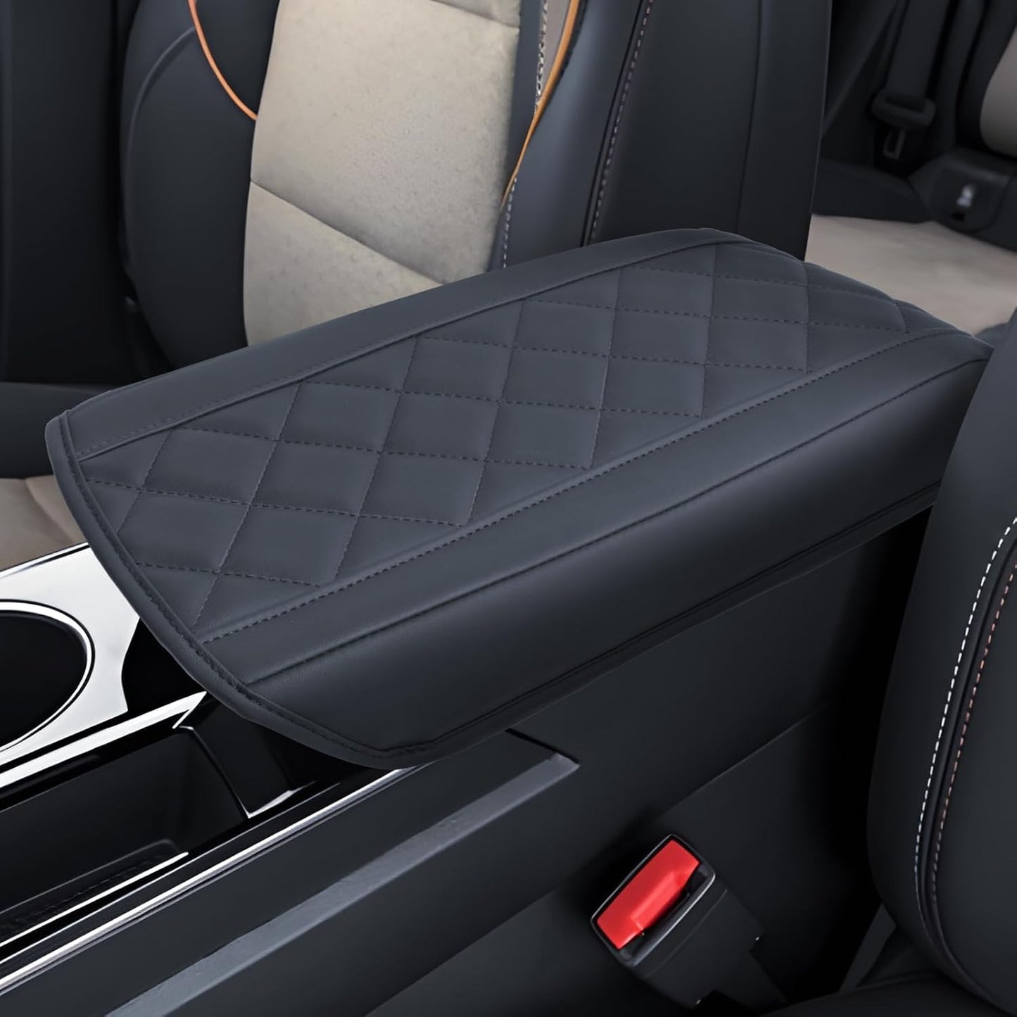 Armrest Cover for Chevrolet Equinox LT, ACTIV, RS 2025 Accessories Center Console Middle Lid Pad Protector for Car Elbow Rest