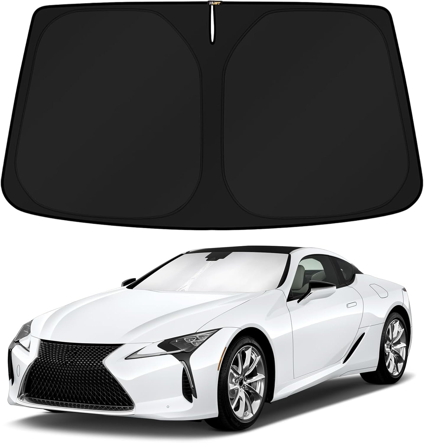 KUST Windshield Sun Shade for 2018-2024 Lexus LC Coupe Accessories Custom Fit Sunshade Sun Visor Protector Foldable Blocks UV Rays Keep Your Car Cooler