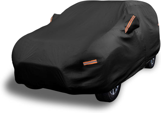 EzyShade 10-Layer SUV Car Cover Waterproof All Weather. See Vehicle Size-Chart for Accurate Fit. Outdoor Full Exterior Covers for Automobiles Heavy Duty Jeep Rav4 CRV. Black, Size S1 (See SizeChart)