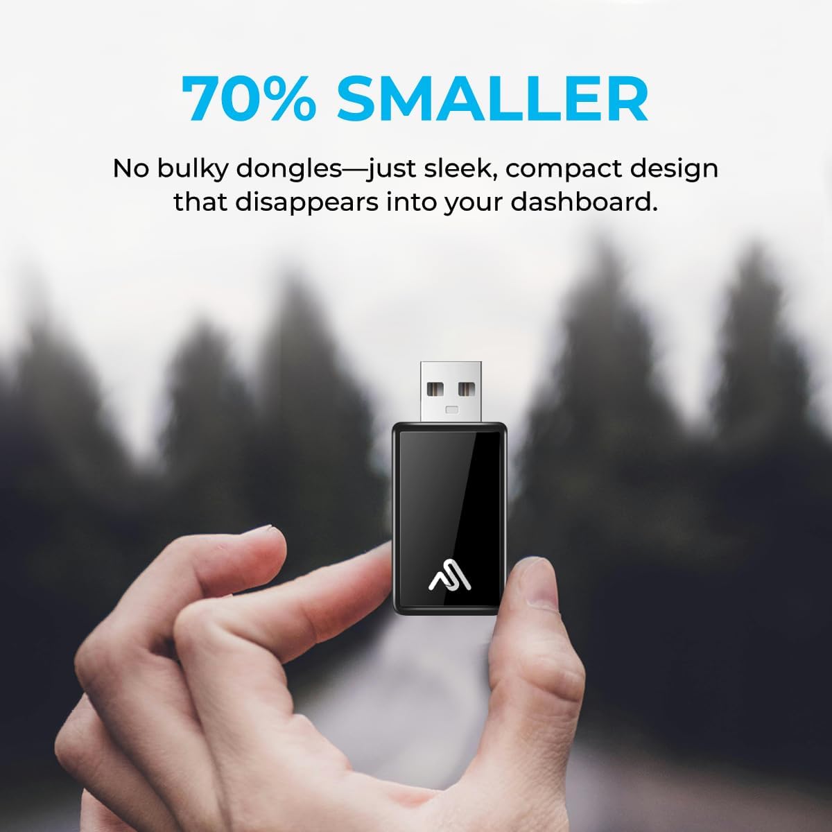 2026 Wireless CarPlay Adapter 8PRO by AUTOSKY – Convert Wired to Wireless, Plug & Play, Fast & Stable Connection, Apple & Android Auto Compatible, Compact Design