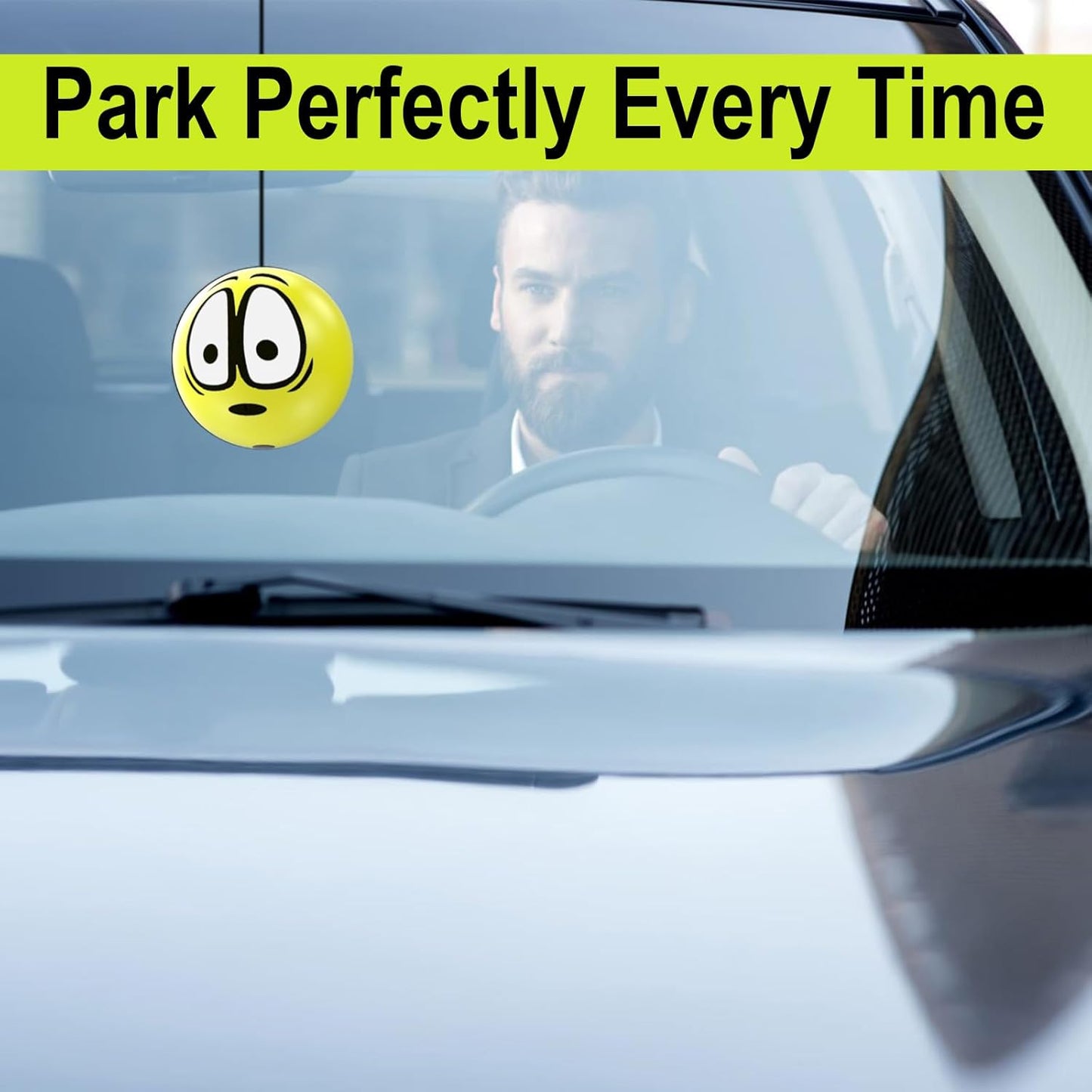 Garage Parking Aid Ball, Parking Guide System for Car Accessories, Stop Indicator, Parking Assist Ball, Aid-Parking Kit, Garage Car Stopper, Pack of 2