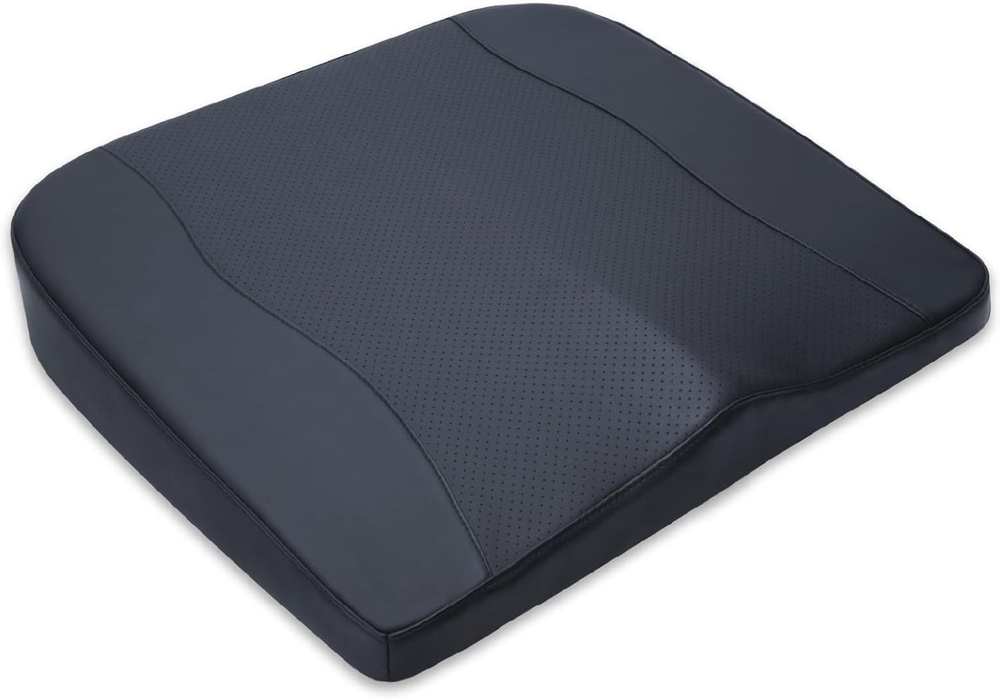 kingphenix Premium Car Seat Cushion, Memory Foam Driver Seat Cushion to Improve Driving View- Coccyx & Lower Back Pain Relief - Seat Cushion for Car, Truck, Office Chair (Classic Black)