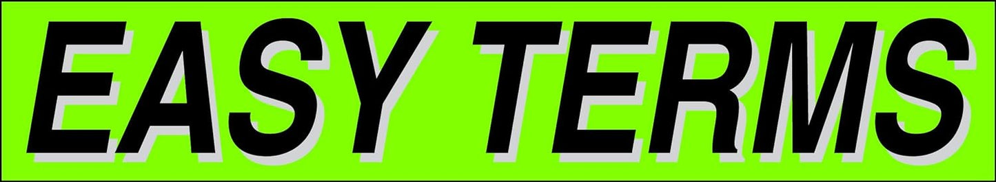 Ez-line Vinyl Windshield Stickers 3 Dozen 15 Inch Chartreuse Slogan Dealership Pro Pack for Car Lots (EZ115-Pack9)