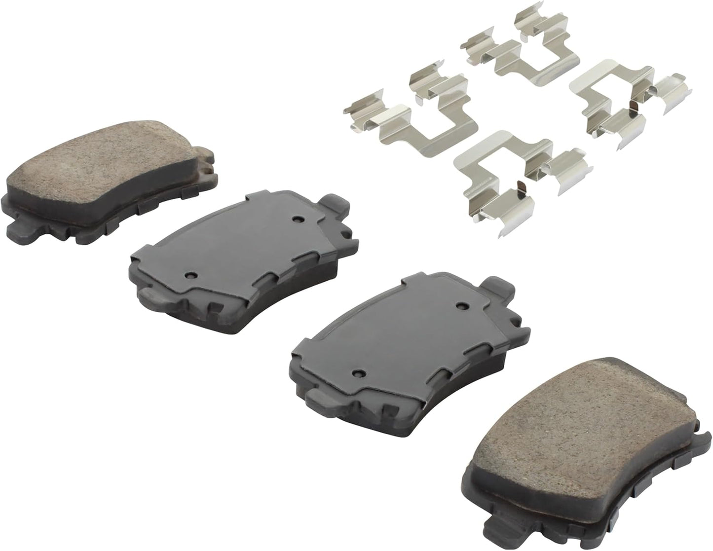 Premium Semi-Metallic Rear Brake Pads (1001-1108M) Compatible with 2004-2018 Audi/Fiat/Volkswagen (A3/A4/A6/GLI/Golf/Golf R/GTI/Jetta/Passat/S3/Tiguan/TT Quattro/TT RS Quattro & More)