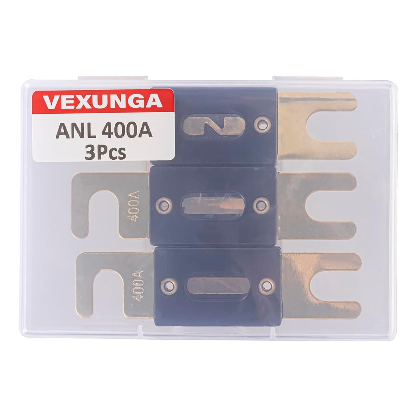400A ANL Fuse 400 Amp Inline Blade Fuses 32V for Car Audio Inverter Automotive Stereo (Pack of 3 pcs)