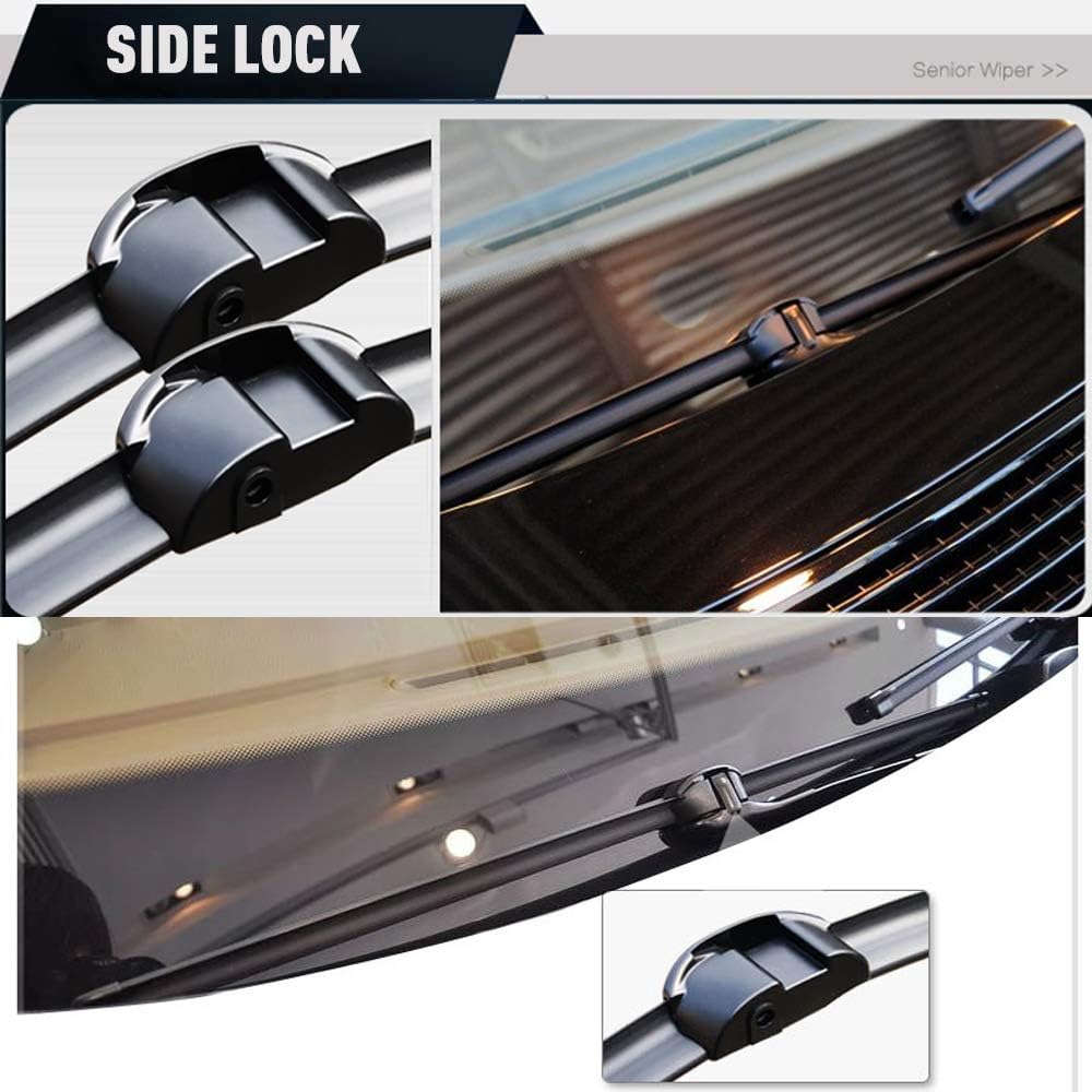 2 Wipers Factory Replacement For VW Touareg Porsche Cayenne 2008-2016 Original Equipment Windshield Wiper Blades Set - 26"+26" Side Lock (Set of 2) Not for J HOOK