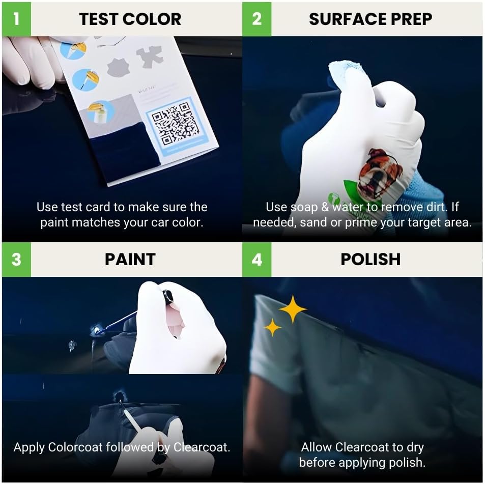 TouchUpDirect 4Z2 Mudbath Compatible with Toyota Exact Match Touch Up Paint Brush - Essential Kit