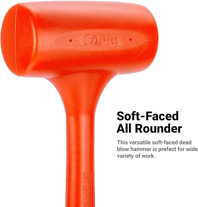 Capri Tools 10099 C099 Deadblow Hammer Orange PU, 4 lb.
