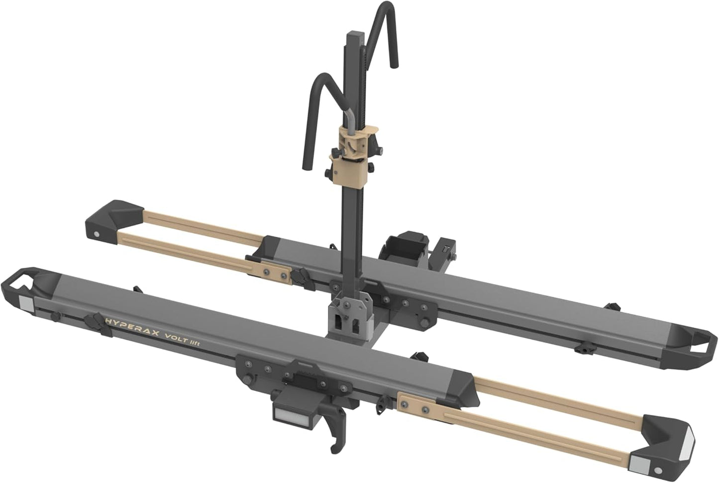 HYPERAX Volt Lift SP -E Bike Hitch Mount Platform Style 2 Bikes Carrier for Car, SUV, Truck, Sedan, Tilting e-Bike Rack for Hitch Fits Up to 2 * 80 lbs Bike -NO RV USE!