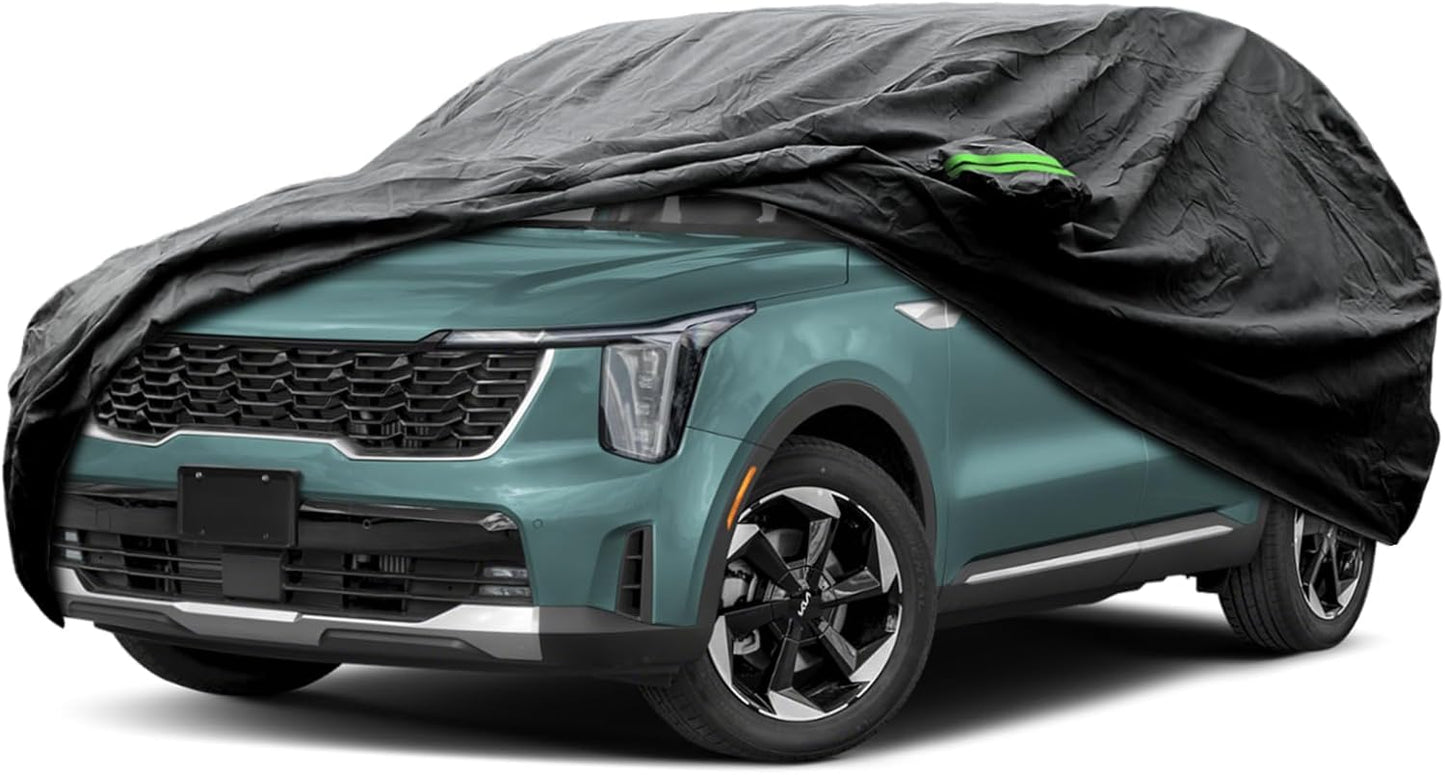 Proadsy 2025 Upgrade Car Cover Custom Fit for Kia Sorento 2021-2024 2025, Waterproof All Weather for Automobiles, Full Exterior Cover Rain Snow Sun Protector Indoor Outdoor Car Cover