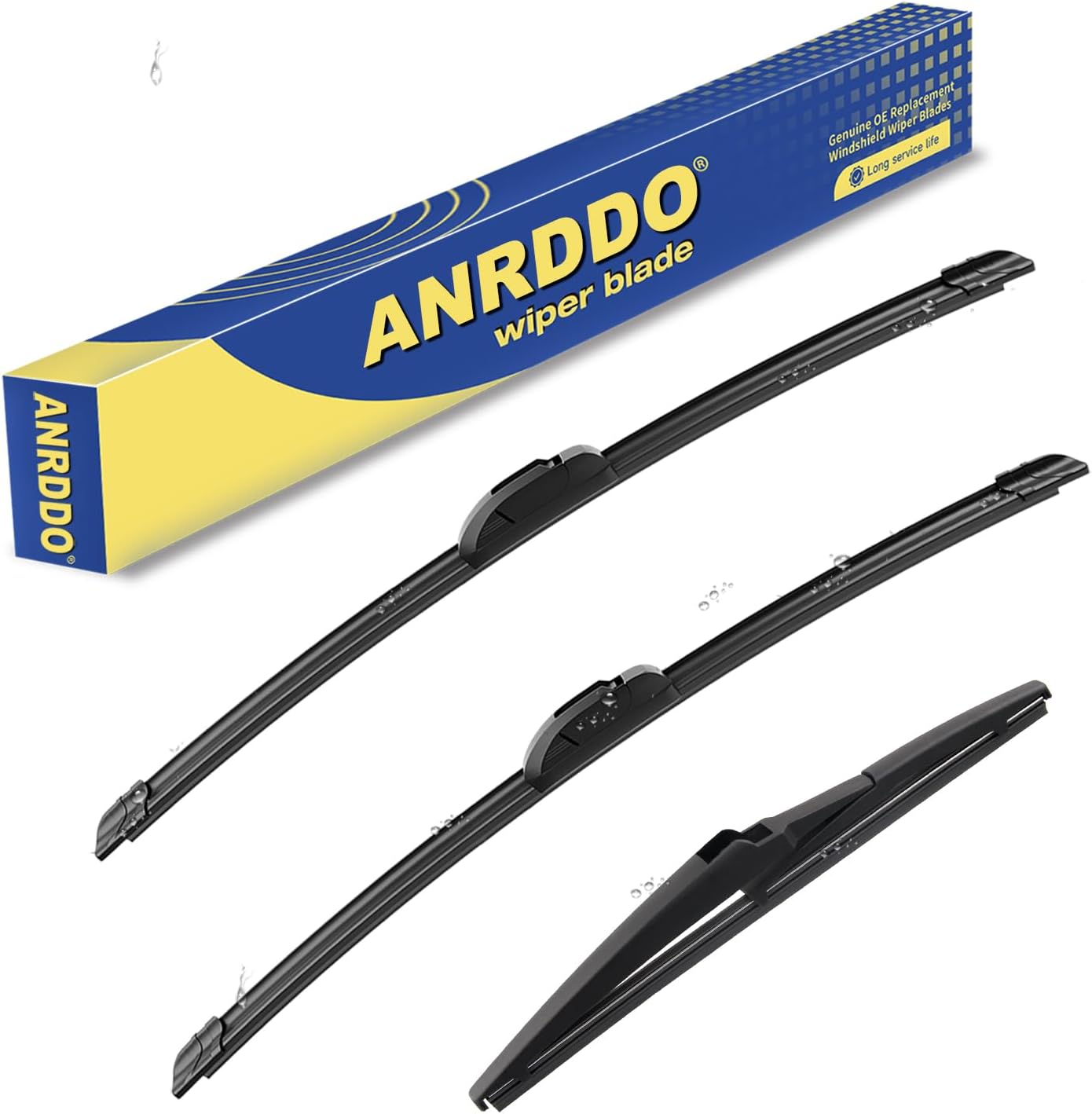 3 wipers Replacement for 2017-2020 2021 2022 Kia Niro/2019 2020 2021 2022 Kia Niro EV, Windshield Wiper Blades Original Equipment Replacement - 26"/16"/12" (Set of 3) U/J HOOK