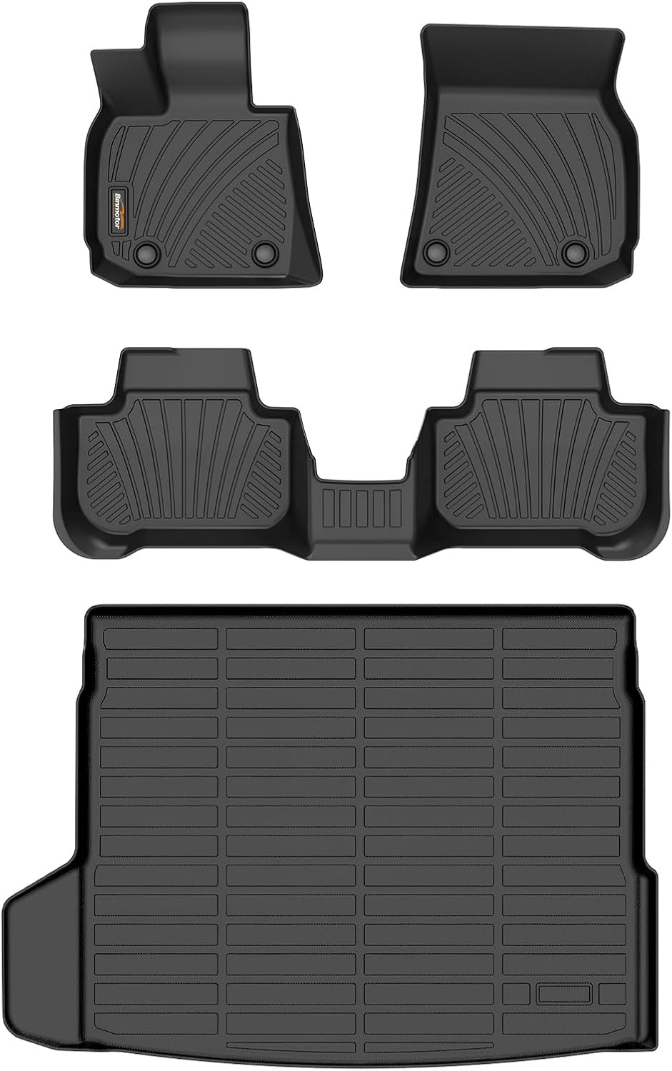 Binmotor-Floor Mats & Cargo Liner Set for BMW X3 2025, All Weather Car Mats Cargo Trunk Mat for BMW X3 2025 Accessories