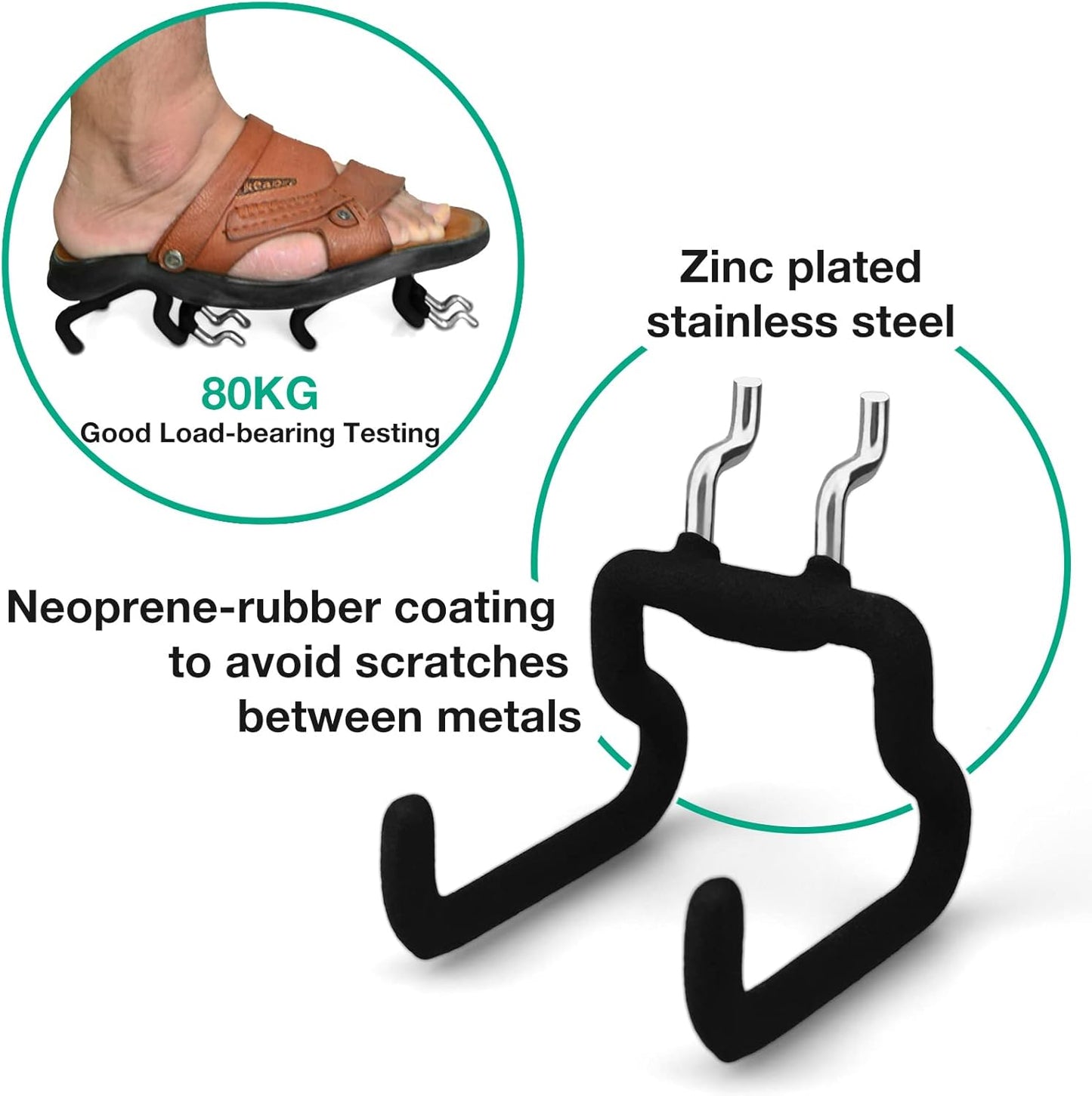 G.CORE 8-Pack Pegboard Hooks, Peg Board Tool Utility Hooks & Hangers Fit 1/4" Pegboards, Heavy Duty Metal Peg Board Shelving Hooks, Wall Organizers and Storage for Craft Room Garage Workbench Office