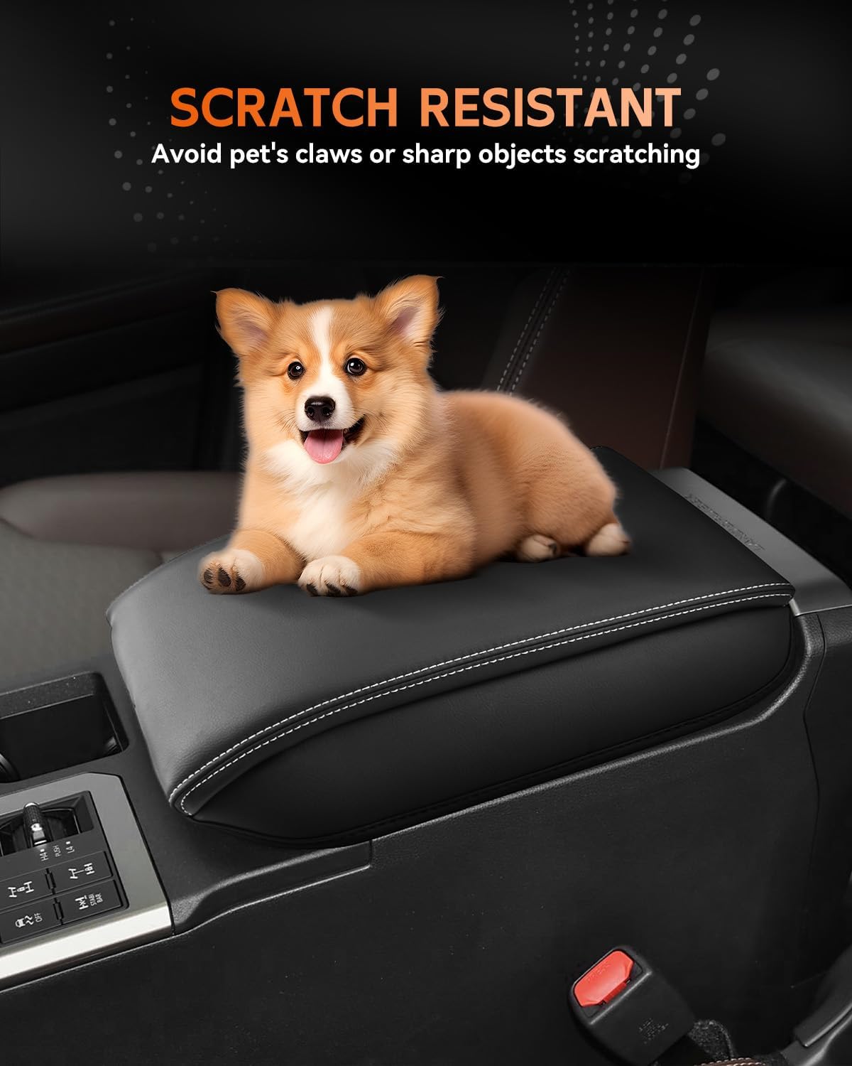 CDEFG for 2024 2025 Toyota Land Cruiser 250 Center Console Cover Armrest Box Cover for Land Cruiser (1958, Land Cruiser) 2024 2025 Accessories Arm Rest Protector