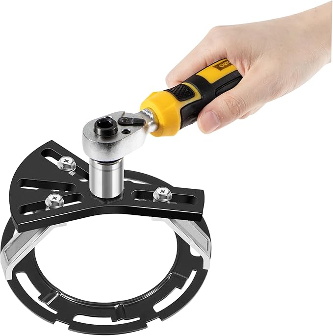 5.31" to 7.17" Adjustable Fuel Pump Lock Ring Tool + 6599 Fuel Tank Lock Ring Tool - Fuel Tank Repair Tools Set Works for Most Automotive Fuel Pump Locking Ring Like for Benz BMW Ford Nissan Volvo