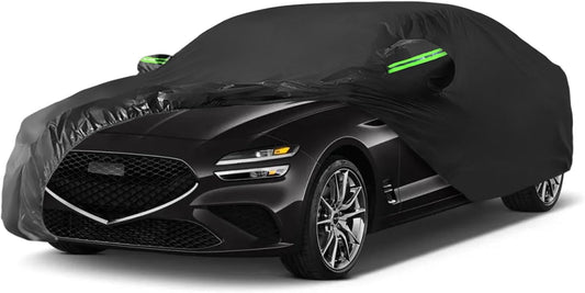 Proadsy 2025 Upgrade Car Cover Custom Fit for 2019-2025 Genesis G70, Waterproof All Weather for Automobiles, Full Exterior Cover Rain Snow Sun Protector Indoor Outdoor Car Cover