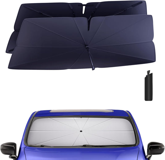 Windshield Sun Shade Umbrella for 2018-2020 Honda Odyssey Accessories: Custom Fit 240T Silver, Double Thickened, Foldable Sunshade Window Sun Visor, Ultimate 99% UV Blocking for Minivan, LX, EX, EX-L