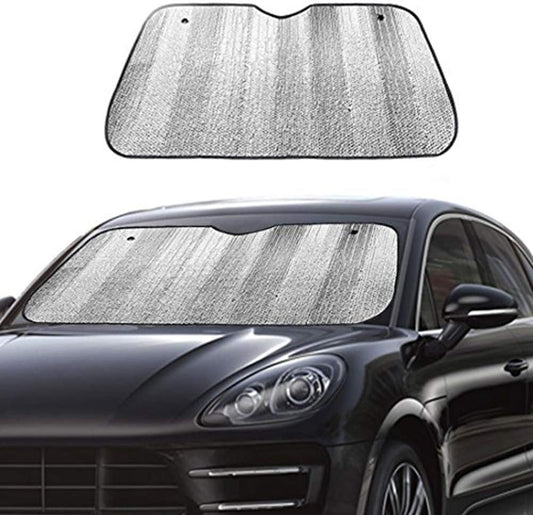 Big Ant Car Windshield Sunshade UV Ray Reflector Auto Window Sun Shade Visor Shield Cover, Keeps Vehicle Cool- Sliver (55" x 27.5")