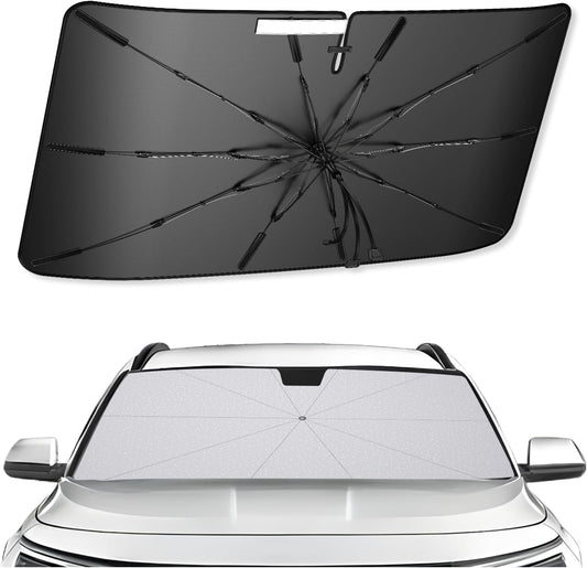 SXCY for 2023 2024 2025 Kia NIRO Windshield Umbrella Sunshade [Easier Foldable] for 2025 Kia NIRO Accessories 2025 NIRO Sunshade Umbrella for 2025 NIRO Windshield Sun Shade Umbrella